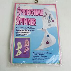 Vintage Dudley Springtime Spinner Easter Hanging Indoor Outdoor 30" Decoration